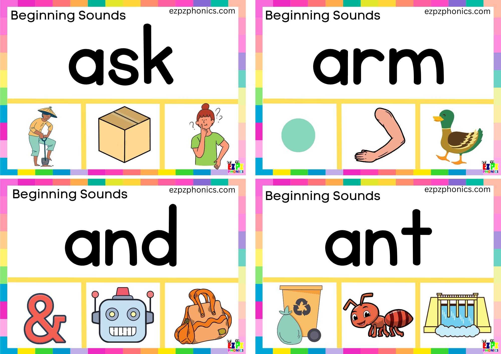 Read The Word And Clip The Correct Image Clip Card Letter A Card 1